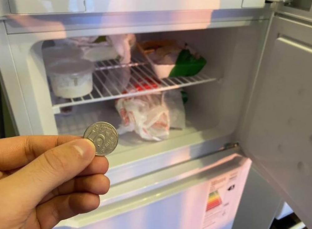 Кладу монету в морозильник всегда когда уезжаю из дома на несколько дней, чтобы проверять свежесть продуктов