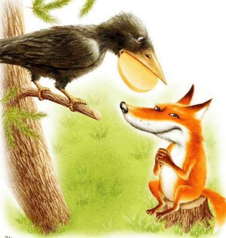 Басня Крылова на грузинский манер «Ворона и лисица»